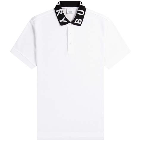 polo burberry piquet bimba|Cotton Polo Shirt in White .